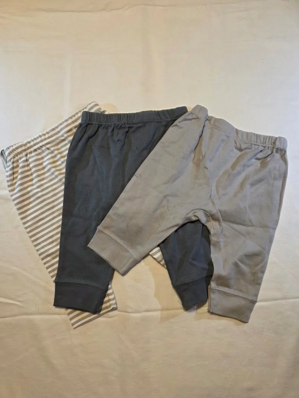 Baby 3pk Cotton Jogger Pants- Cloud Island™ Gray 3-6M